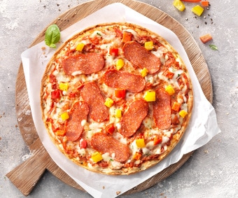 Pizza „frisch & knusprig“ Salami-Paprika (Artikelnummer 10425)