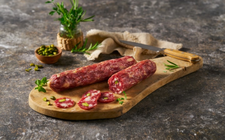 Italienische Salami mit Pistazien (Artikelnummer 07251)