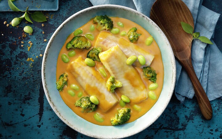 Filetinis de poisson en sauce curry façon thai (Numéro d’article 11533)